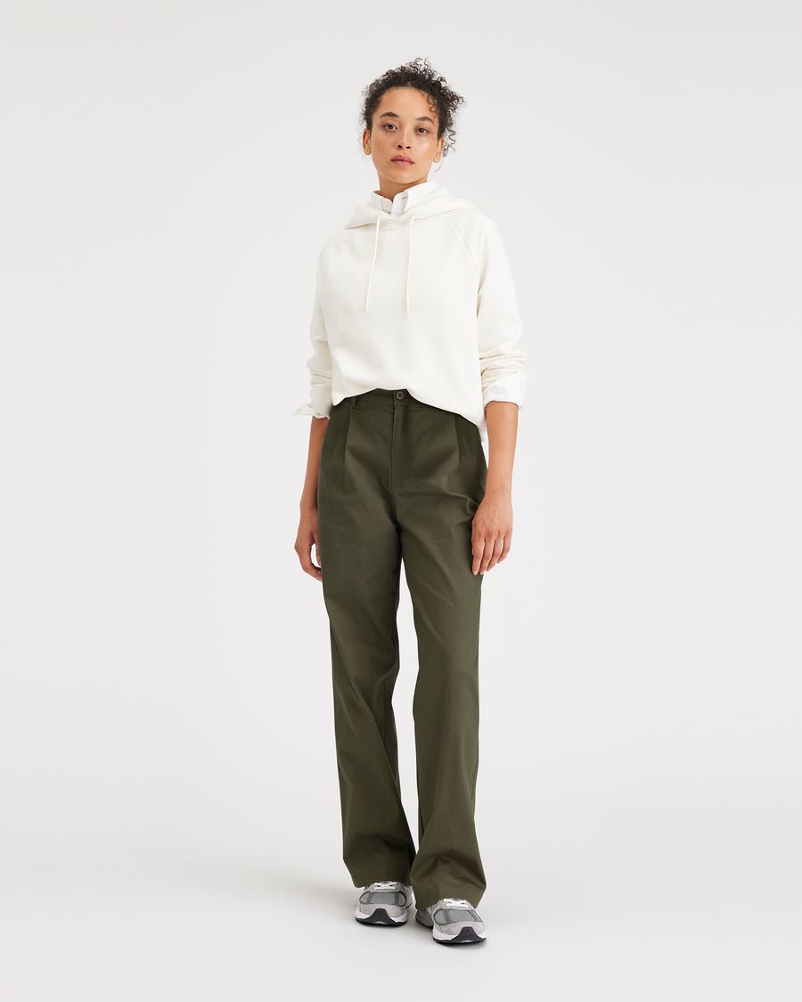 (image for) High-End Original Khakis, Pleated, High Wide Fit